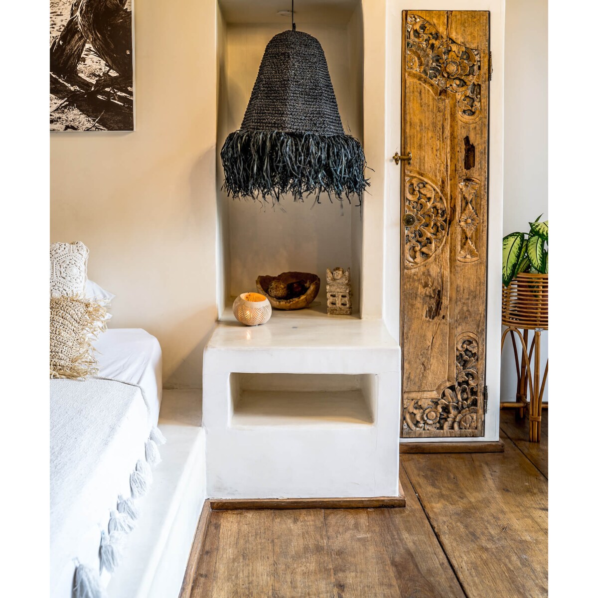 Lampa wisząca Rumbai czarna M Monnarita