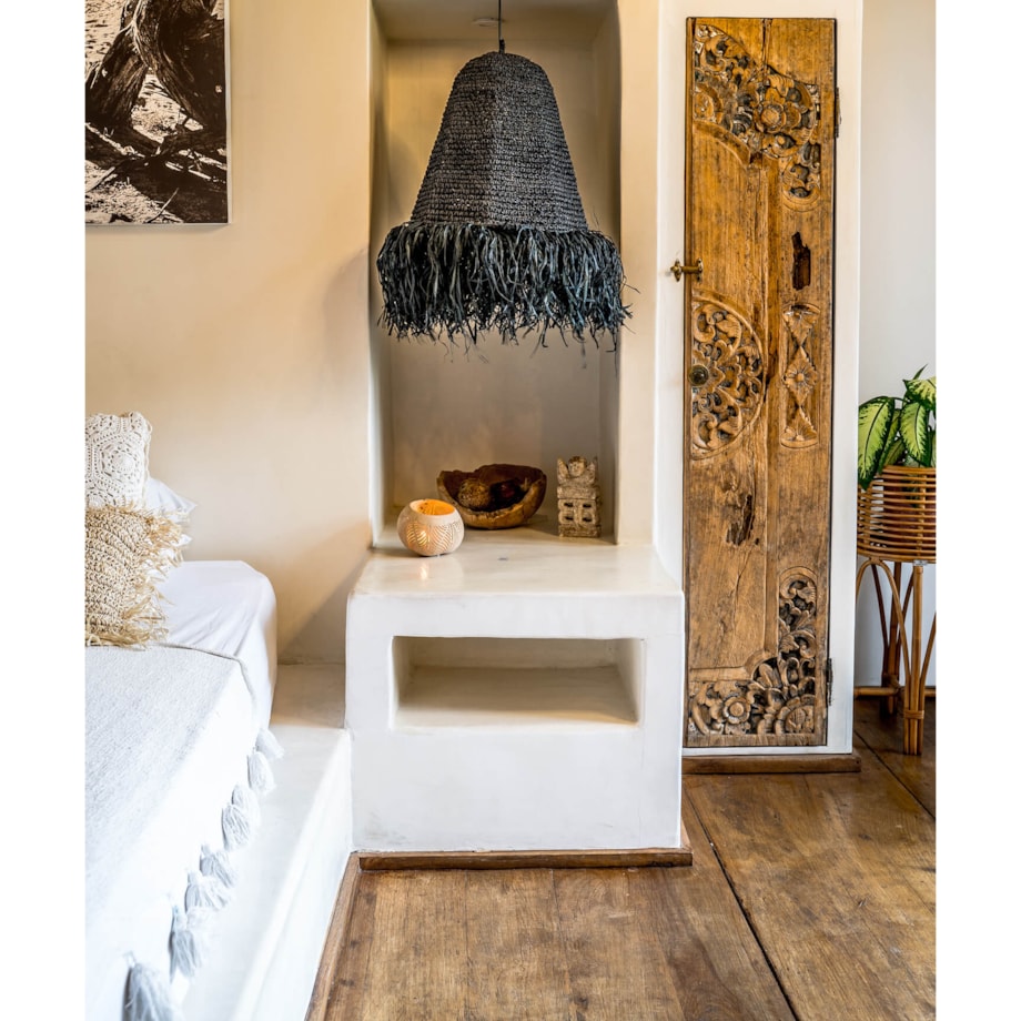 Lampa wisząca Rumbai czarna M Monnarita