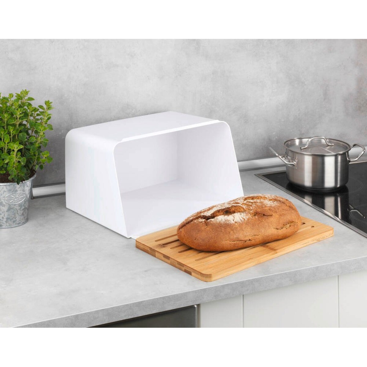 Chlebak z deską do krojenia z drewna bambusowego KUBO, WENKO