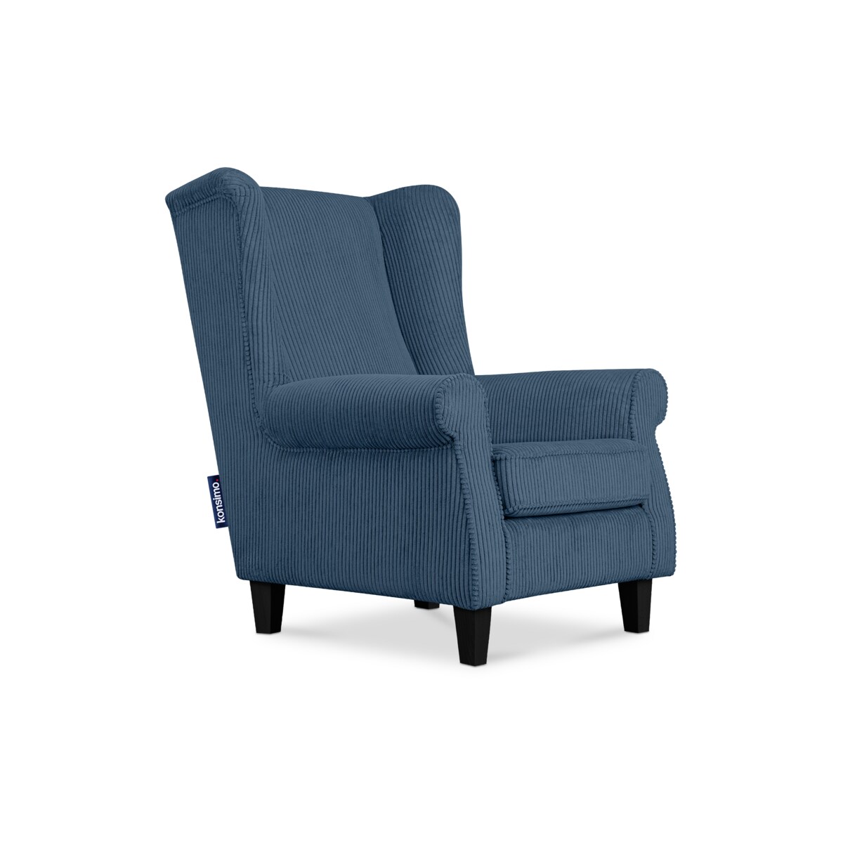 KONSIMO MILES Fotel, kolor ciemny niebieski