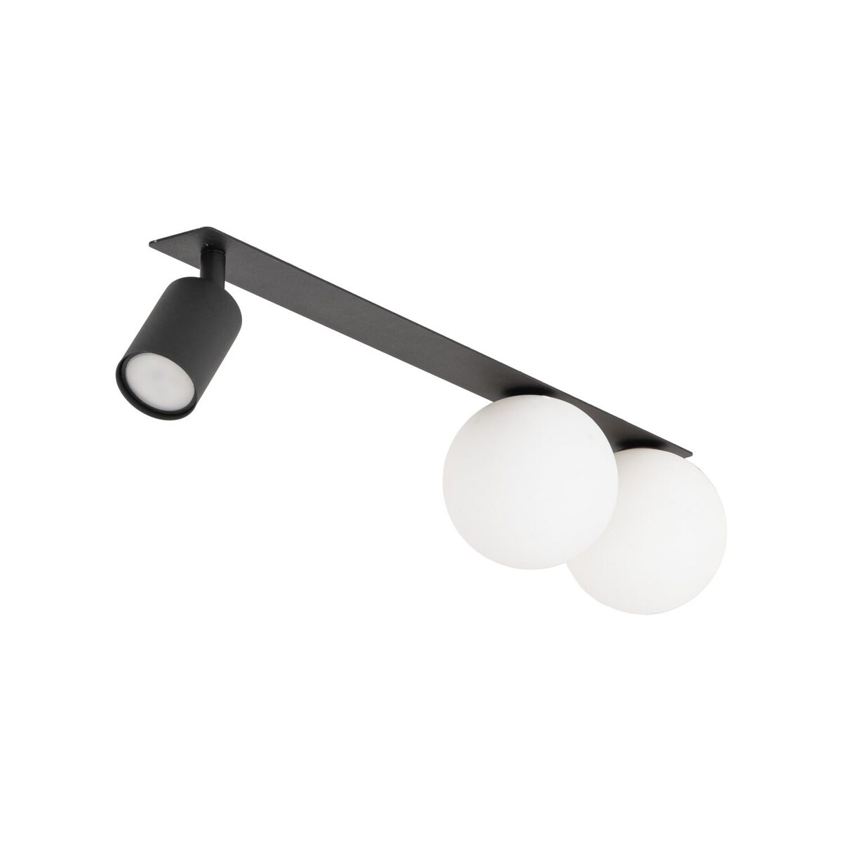 Lampa Sufitowa Podtynkowa z Reflektorem VOX 10928 Biało-Czarna 3-Punktowa TK Lighting