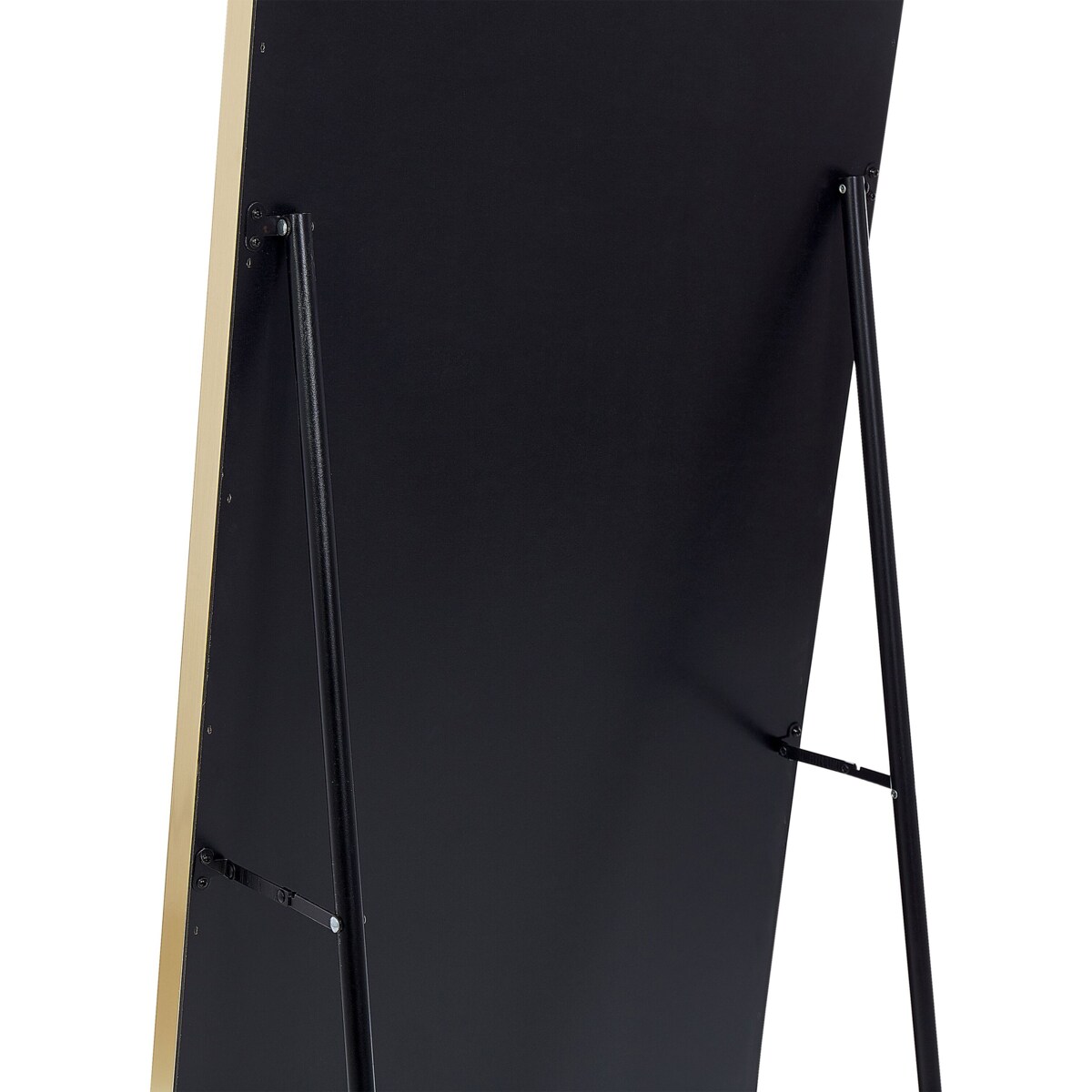 Lustro stojące welurowe 50 x 150 cm niebieskie LAUTREC