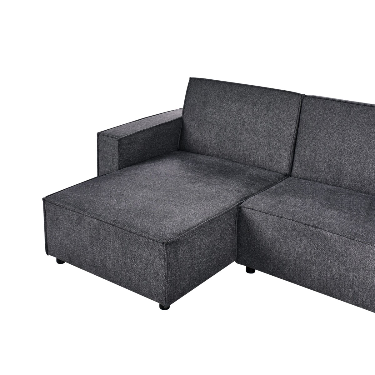 Narożnik prawostronny rozkładany grafitowy ROMEDAL II