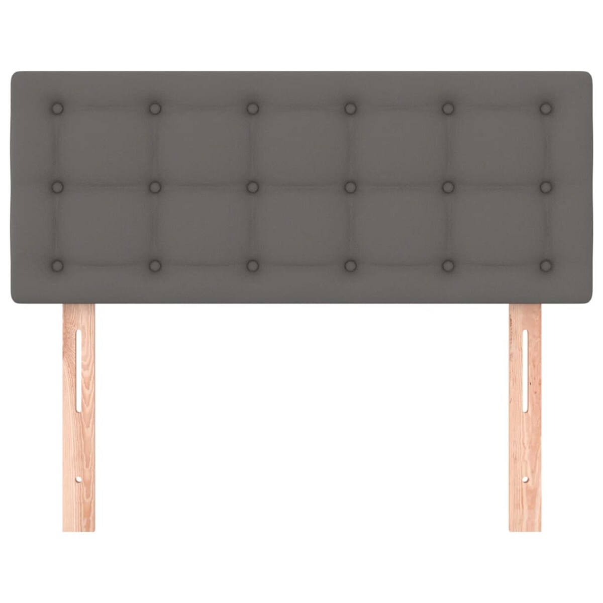 vidaXL Zagłówek do łóżka, szary, 80x5x78/88 cm, sztuczna skóra