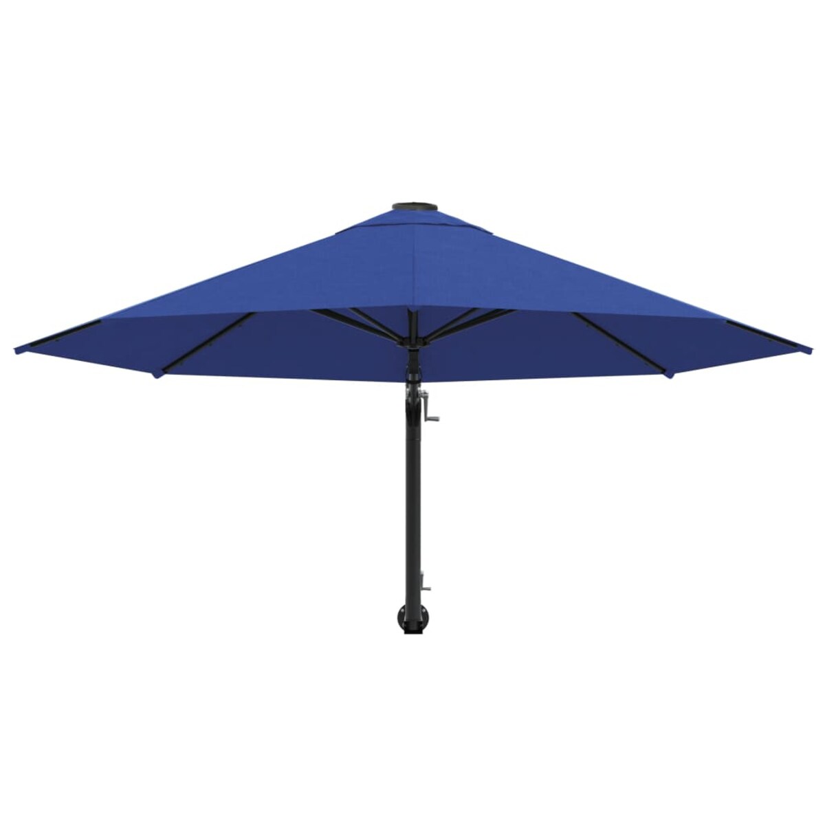 vidaXL Parasol ścienny na metalowym słupku, 300 cm, niebieski