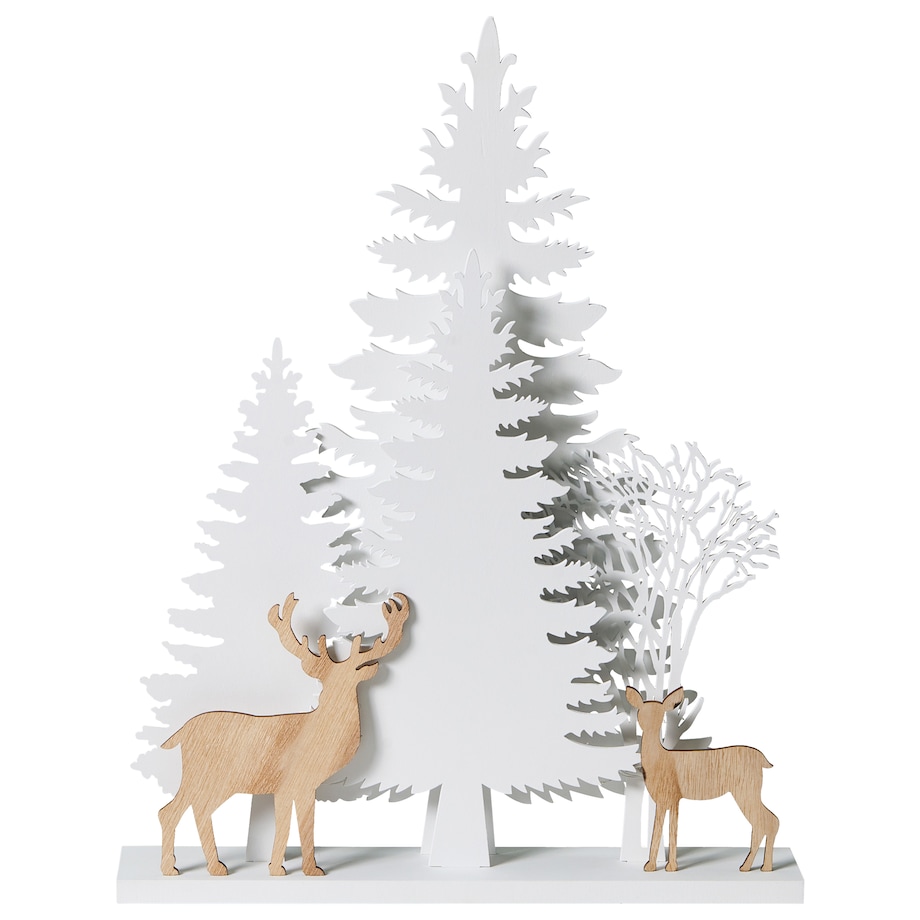 Dekoracja świąteczna LED GISSELAN 45 cm Biały