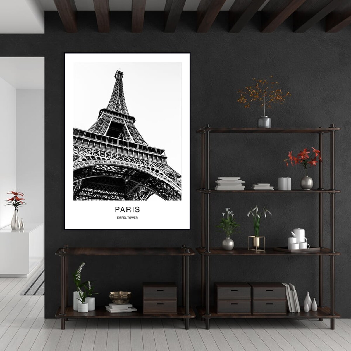 plakat eiffel tower paris - paryż 30x40 cm