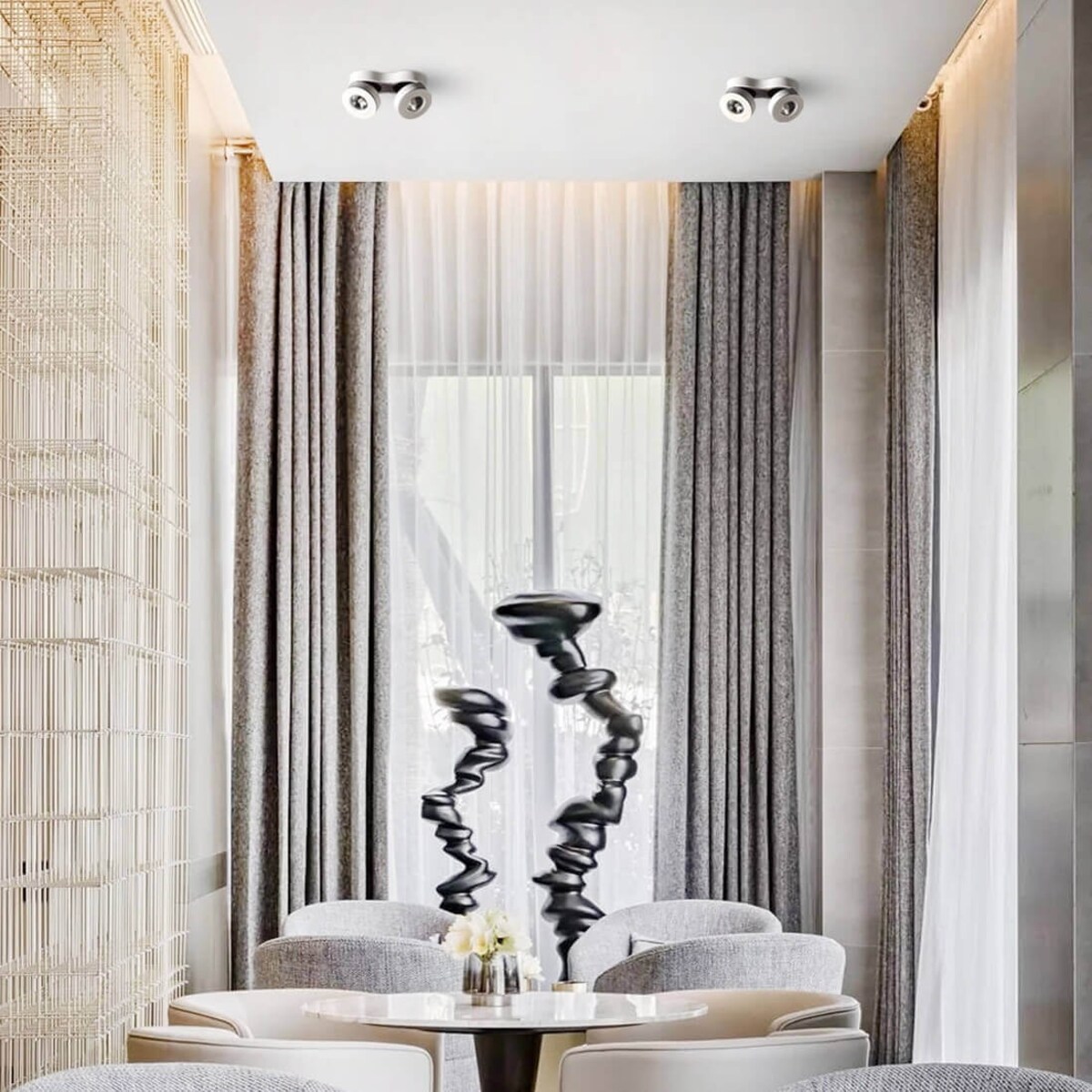 Lampa sufitowa ONBL12WW-2 Abigali regulowana LED 24W 3000K biała