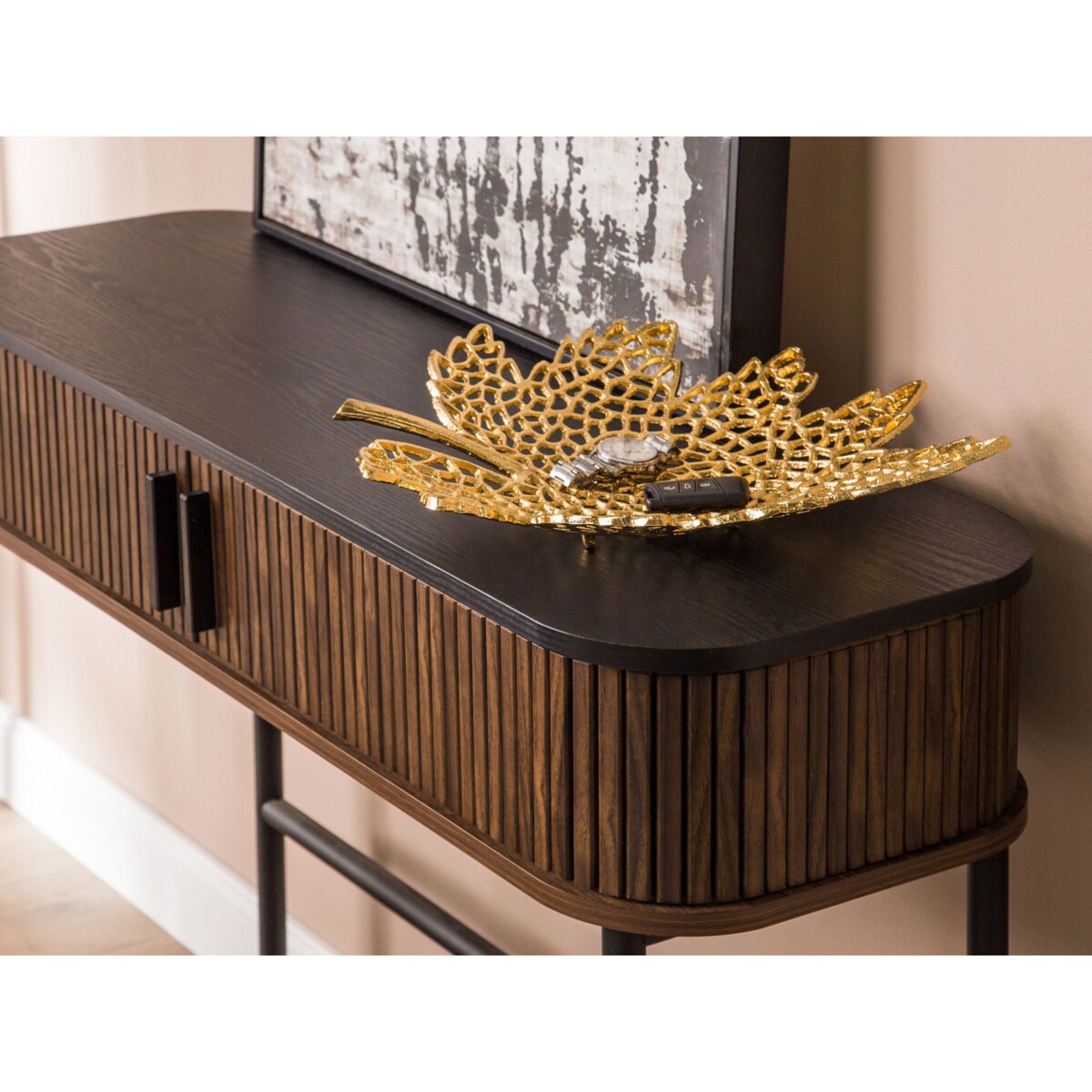 Zestaw 3 pater dekoracyjnych liść klonowy złoty PEMALI