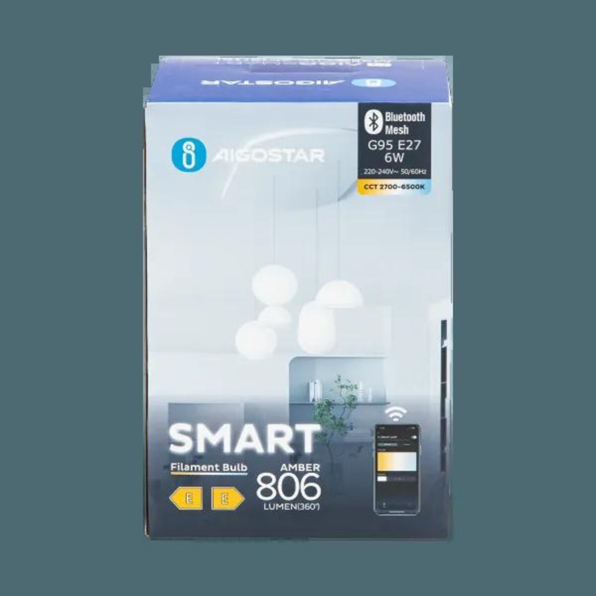 inteligentna żarówka bluetooth mesh g95 6w cct