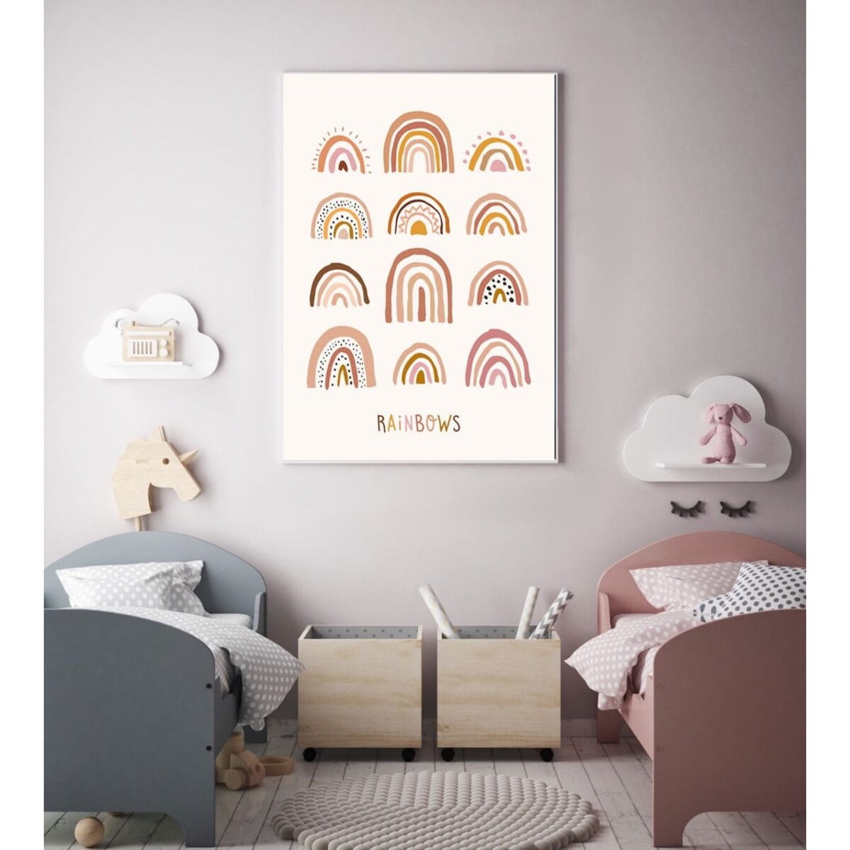 Poster Story, Plakat, Obraz - Ozdobne Tęcze, wymiary 30 x 42 cm