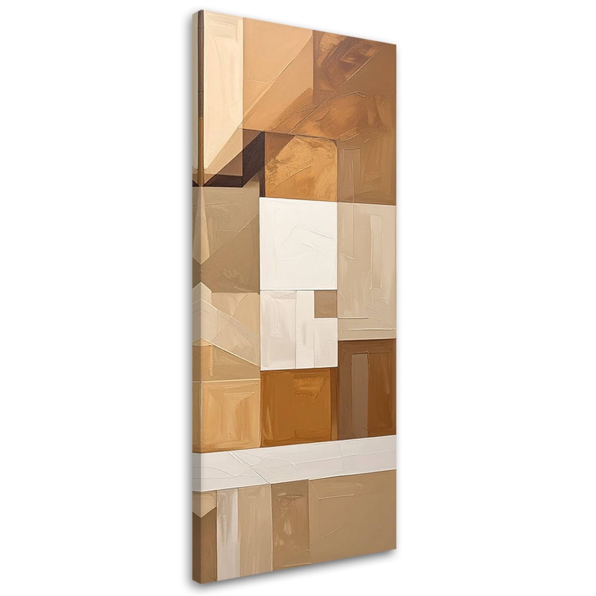 Obraz do salonu sypialni kuchni, Abstrakcyjne linie i kształty beżowy