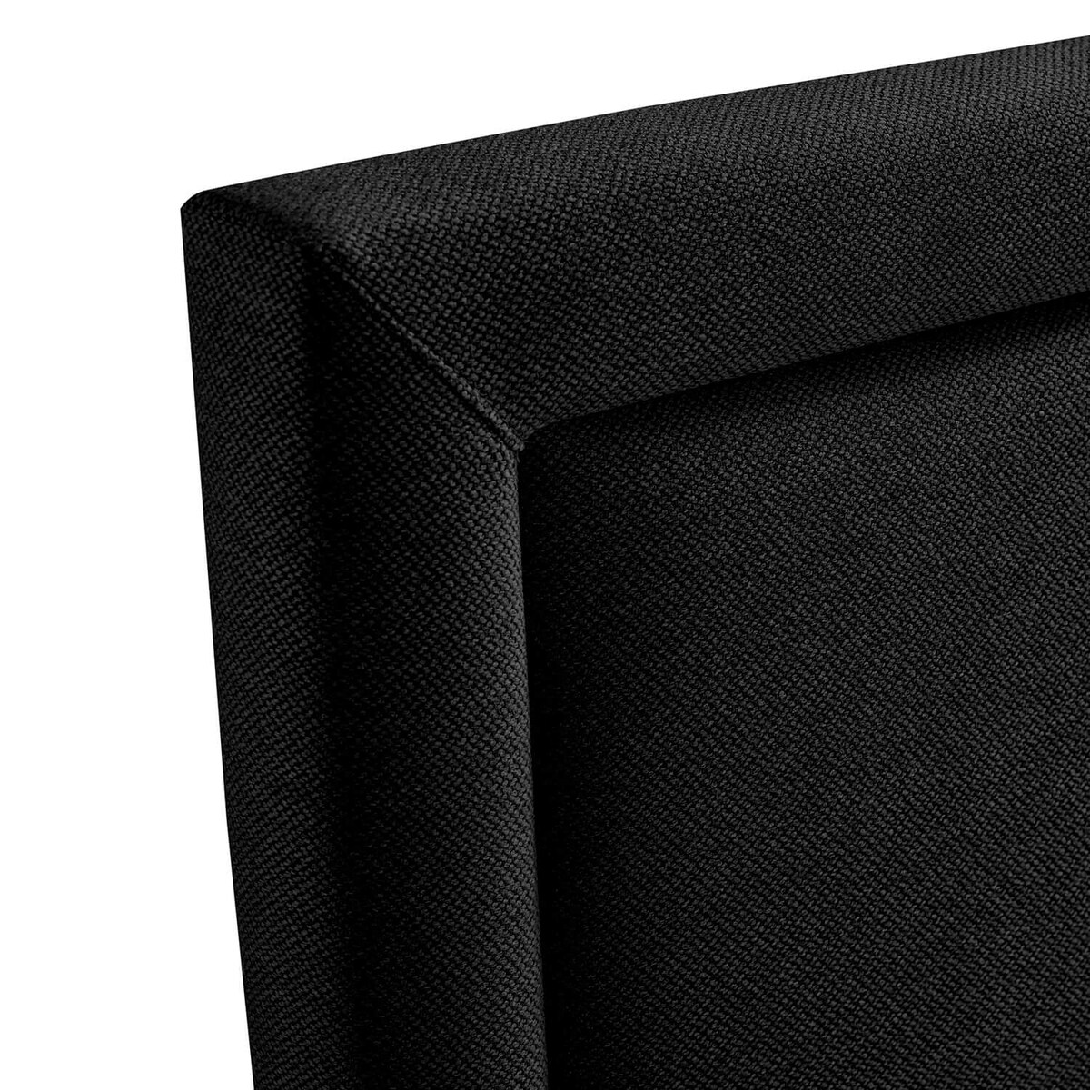 Łóżko tapicerowane SALMA 180x200 z pojemnikiem, Czarny, tkanina Megan 368