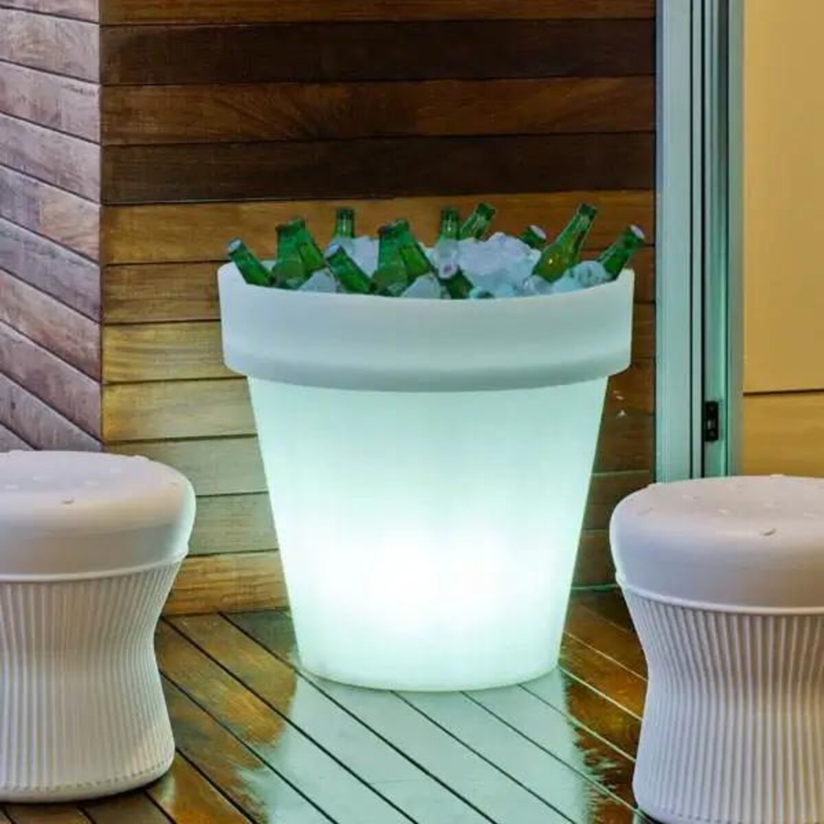 Donica tarasowa RGB Magnolia LUMMG060SSNW King Home IP65 biała