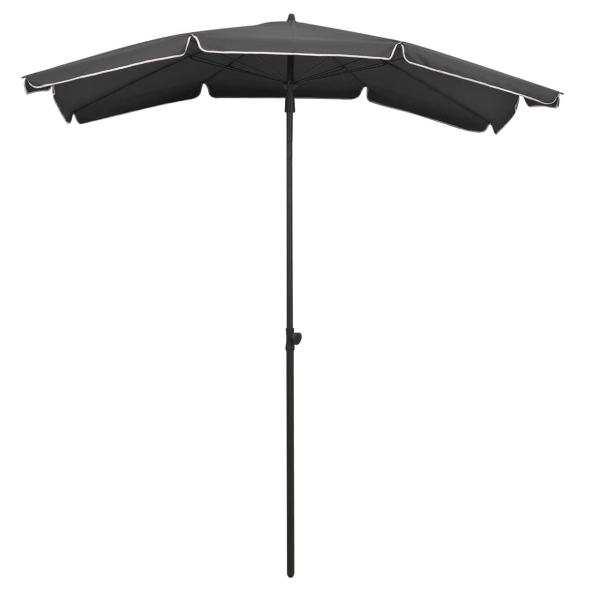 vidaXL Parasol ogrodowy na słupku, 200x130 cm, antracytowy