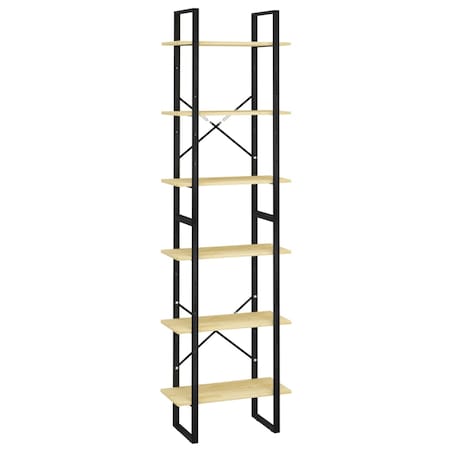 vidaXL Regał na książki, 60x30x210 cm, lite drewno sosnowe