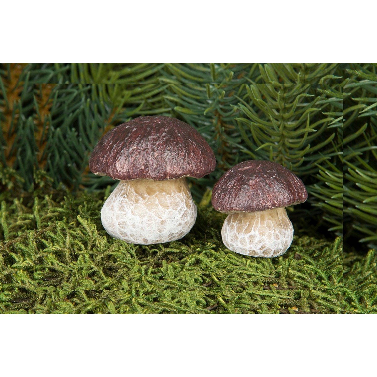 DEKORACJA DO DONICZKI kwiatów GRZYBY ozdoba dodatek grzybki 2 szt.