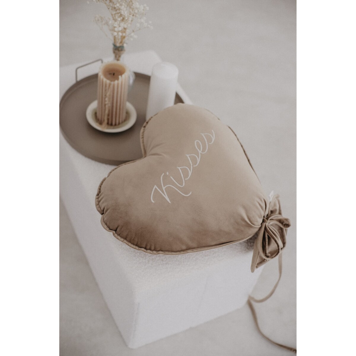 Balon Serce Delux Natural Rose