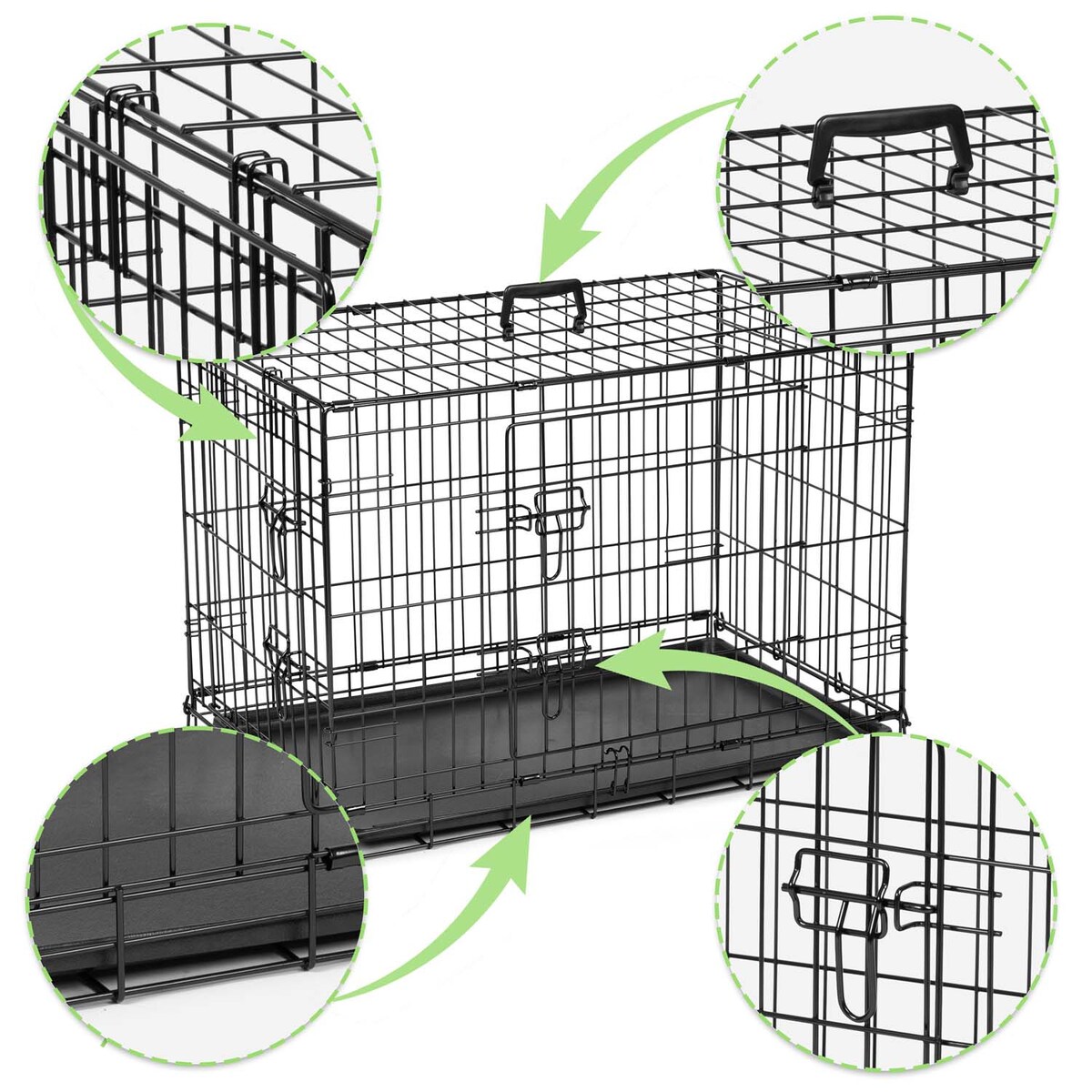 Klatka dla psów + legowisko 77x54x60cm Pethaus 620000-606000