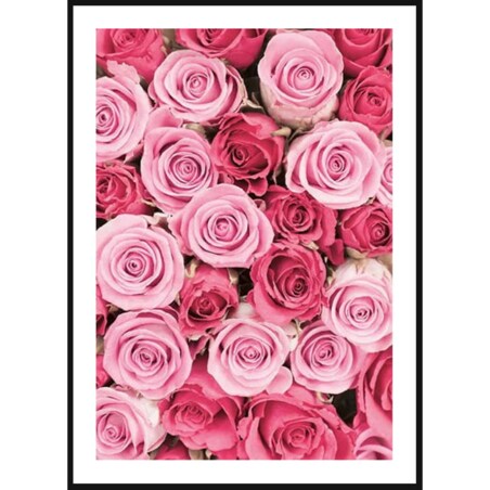 Poster Story, Plakat, Obraz - Dywan z Różowych Piwoni, wymiary 42 x 60 cm