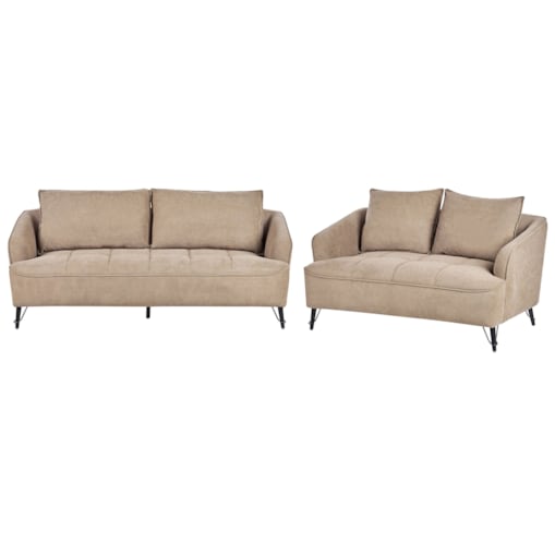 Komplet wypoczynkowy 5-osobowy brązowy HOBRO