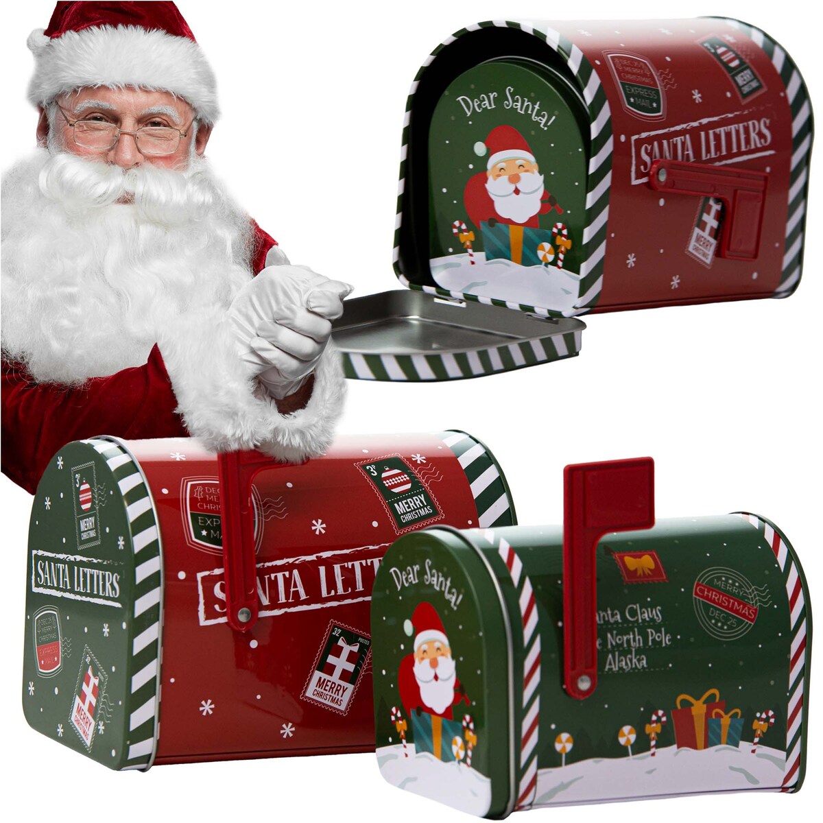 Puszka Na Pierniki Ciastka Pojemnik Świąteczna 13/15.5 Cm Cukierki Herbatę Zestaw