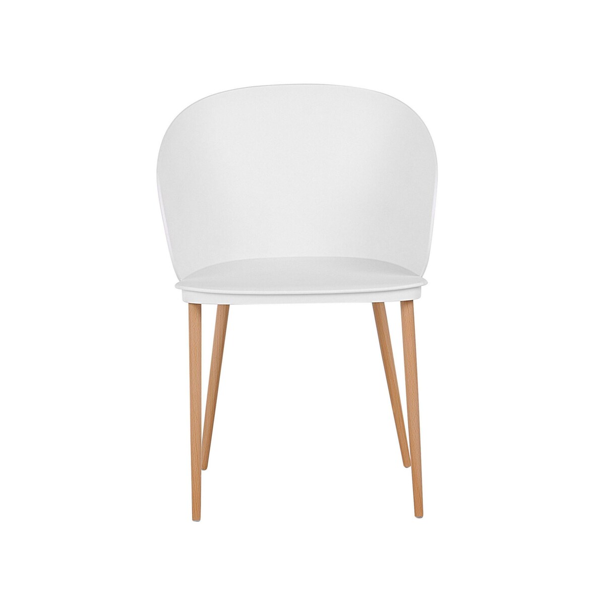 Zestaw 2 krzeseł do jadalni biały BLAYKEE