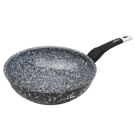 Patelnia głęboka marmurowo ceramiczna wok NON-STICK 30 cm indukcja ZILNER