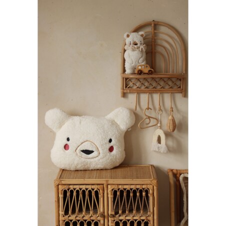 Poduszka dekoracyjna miś ecru