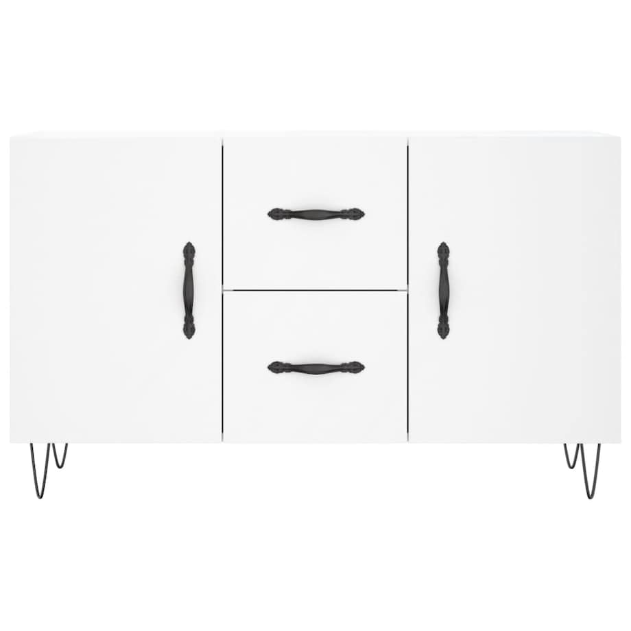 vidaXL Komoda, biała, 100x36x60 cm, materiał drewnopochodny