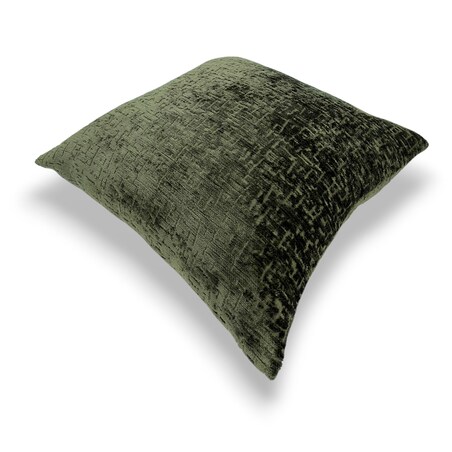 Duża zielona poduszka 50x50 Bess - ciemna oliwka