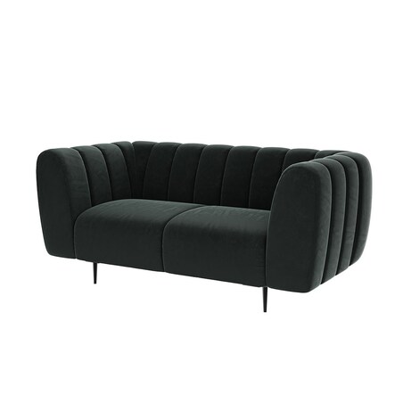 Shel Sofa 2-osobowa - ciemnoszara