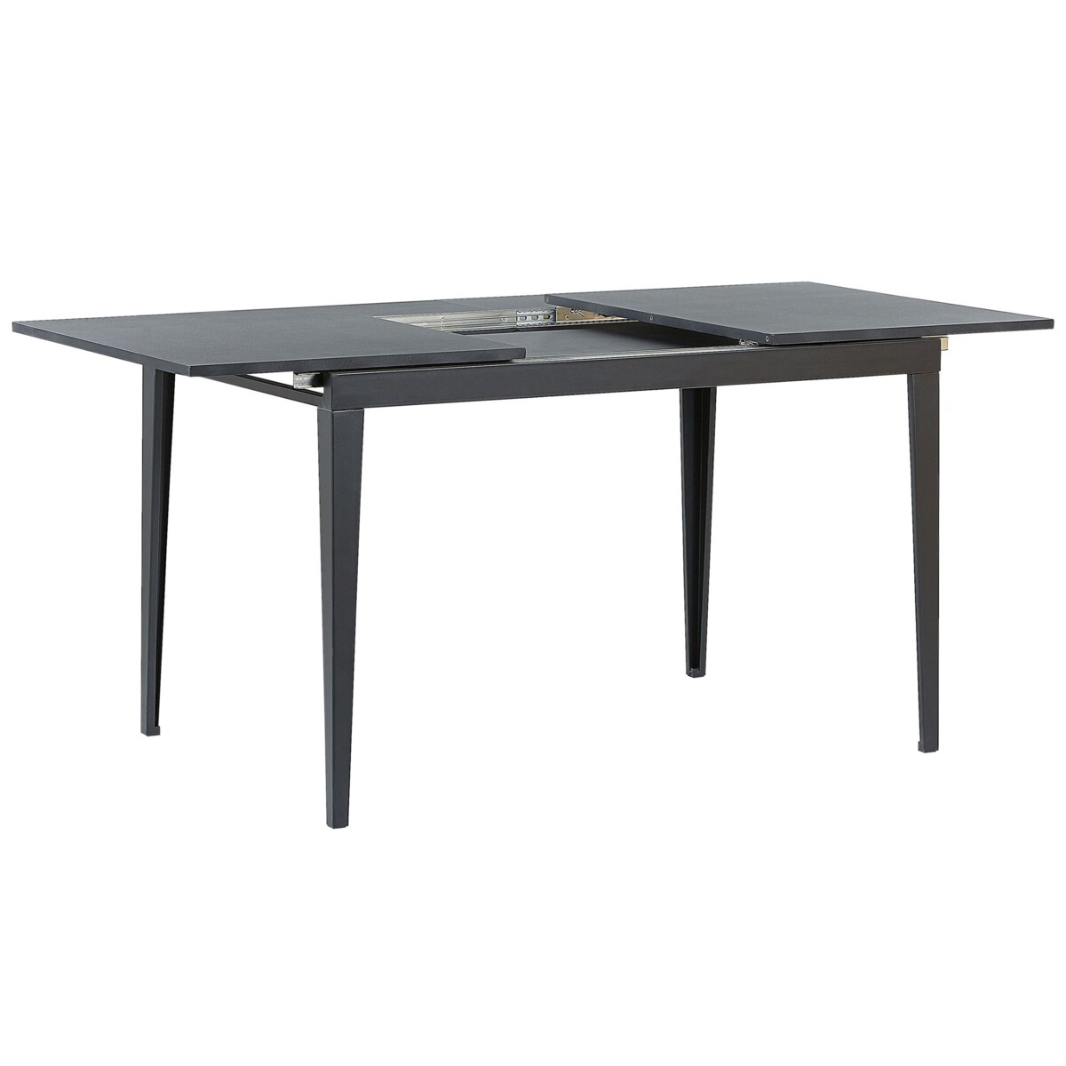 Stół do jadalni rozkładany 120/160 x 80 cm czarny NORLEY