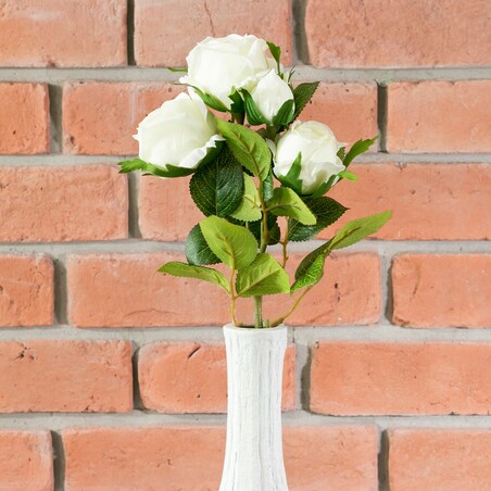 SZTUCZNE RÓŻE białe wys. 39cm