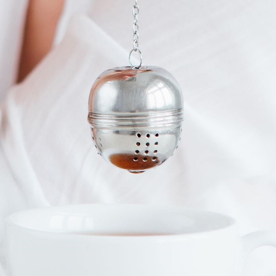 Sitko Zaparzacz do Zaparzania Herbaty Liściastej Ziół Stalowe do Szklanki