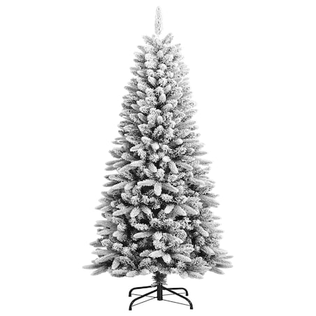 vidaXL Sztuczna choinka pokryta śniegiem, 120 cm, PVC i PE
