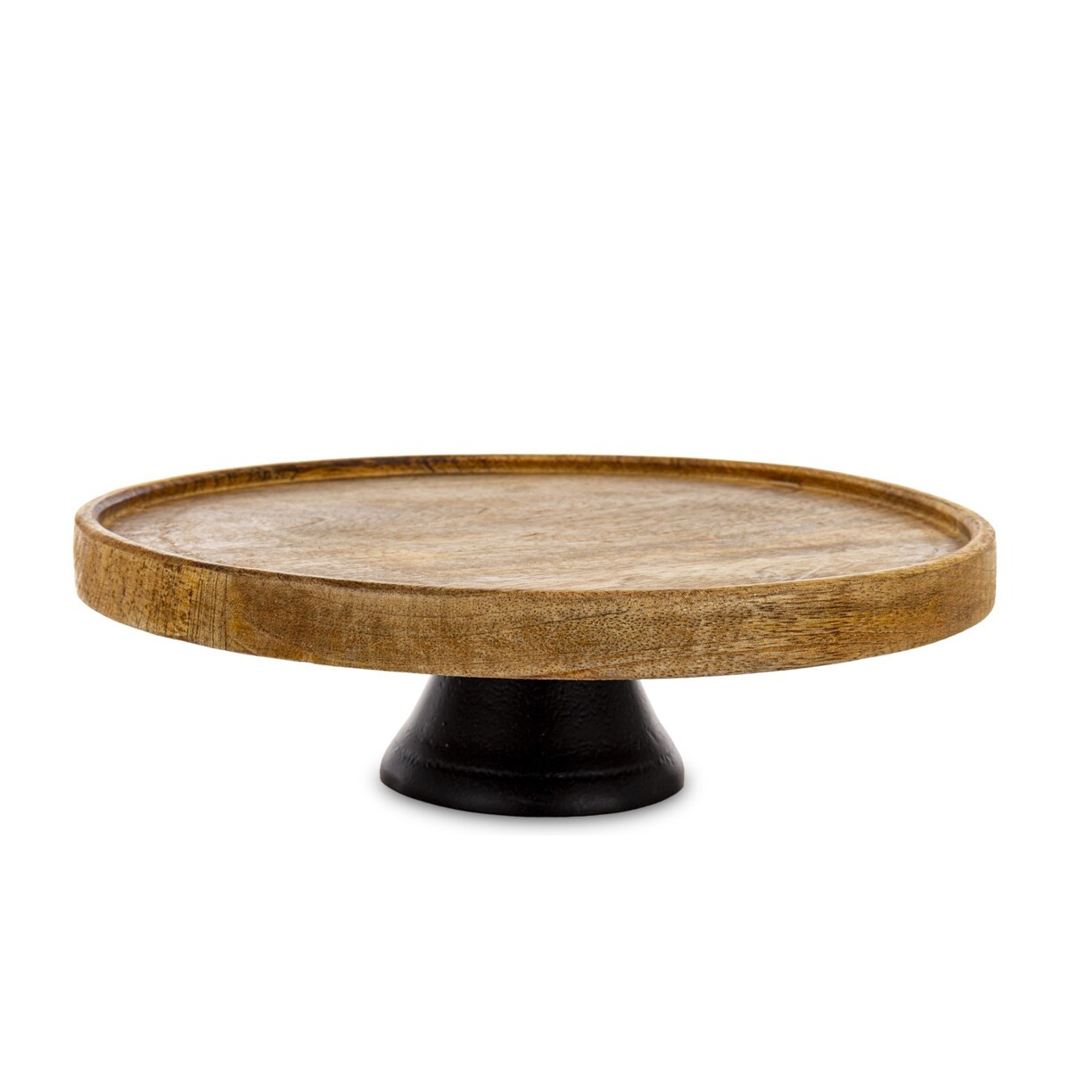Patera drewniana na nóżce 30x30x9 cm PLATEAU