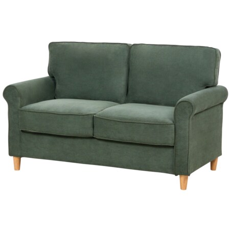Sofa 2-osobowa sztruksowa ciemnozielona RONNEBY