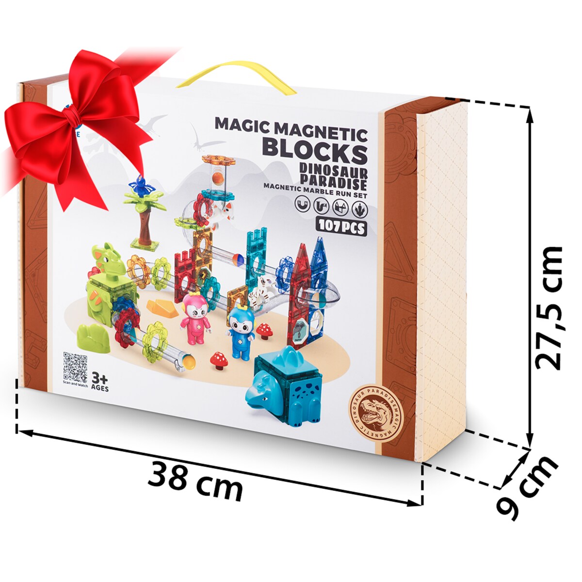 Klocki magnetyczne 3d konstrukcyjne edukacyjne Ricokids
