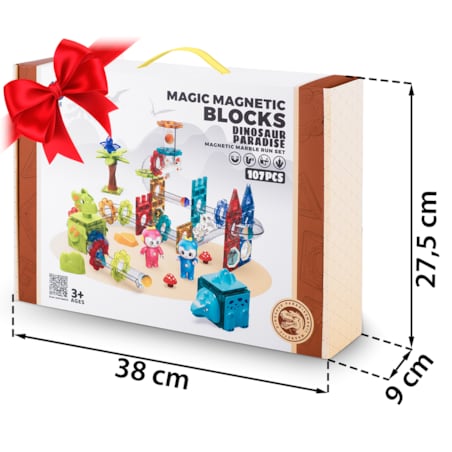 Klocki magnetyczne 3d konstrukcyjne edukacyjne Ricokids