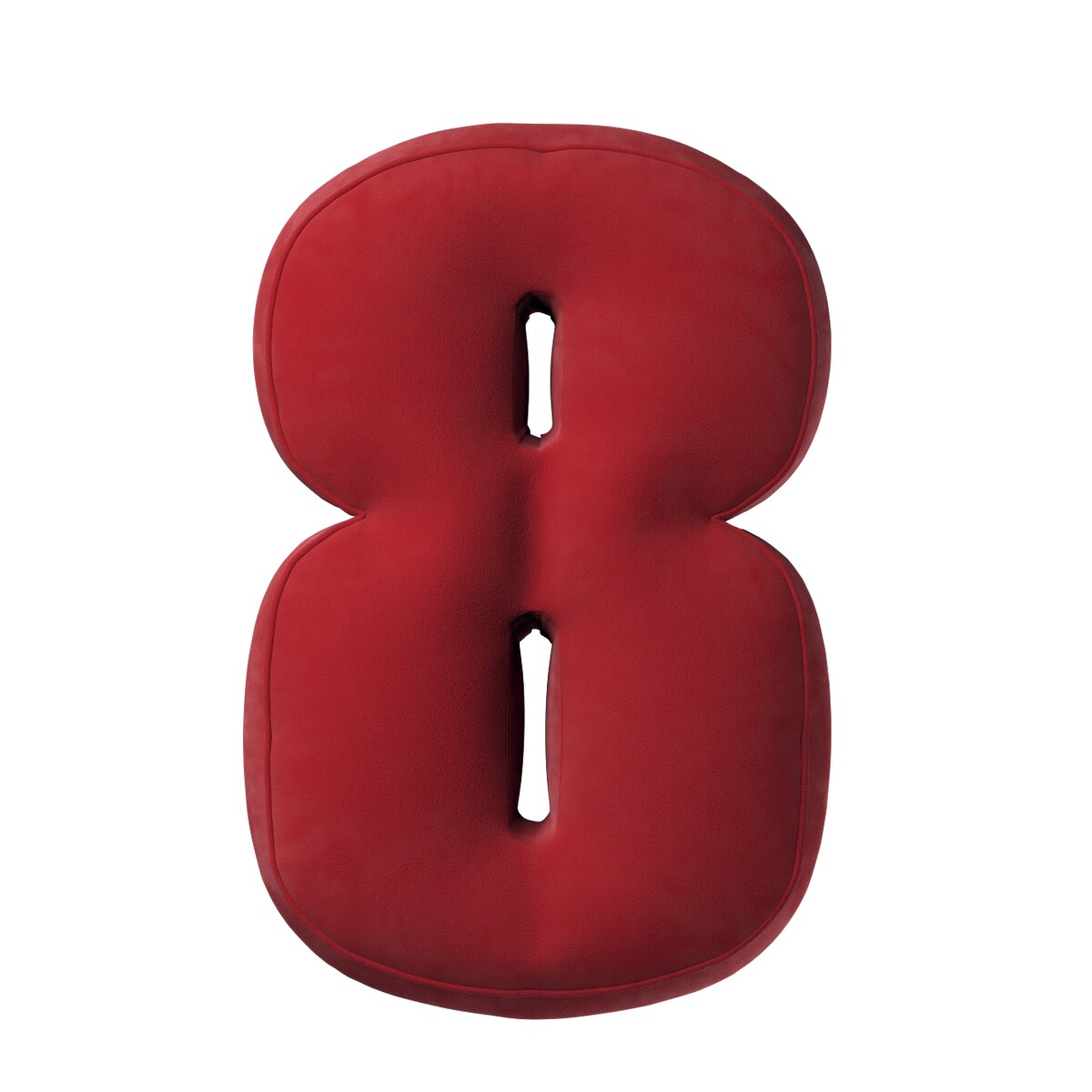 Poduszka Cyferka 8, intensywna czerwień, 25 x 40 cm, Posh Velvet