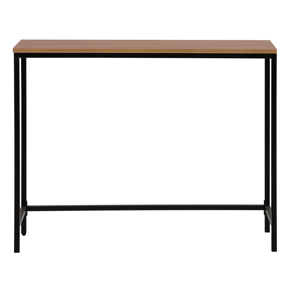 Konsola ciemne drewno z czarnym TULIA