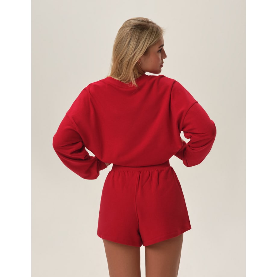 Piżama Fawn 41900-33X Czerwona Czerwony, L