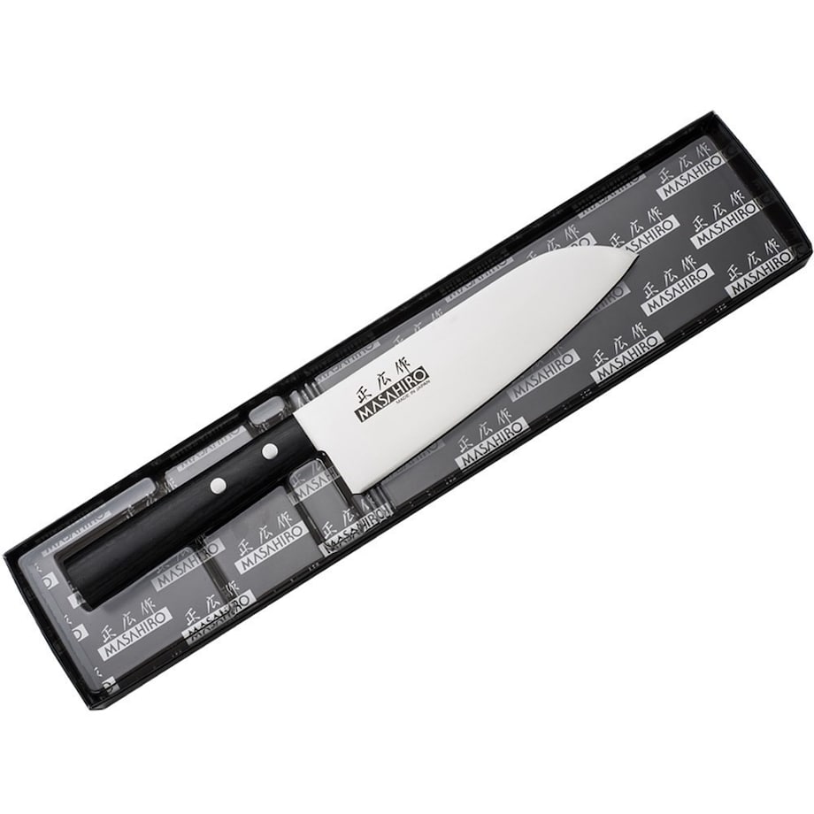 Masahiro nóż Sankei Santoku 165mm czarny 35841