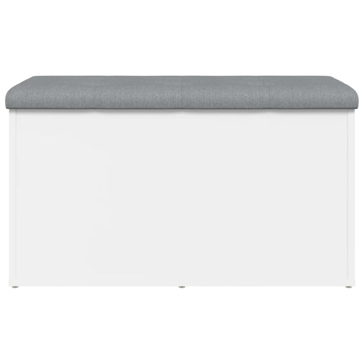 vidaXL Ławka ze schowkiem, biała, 82x42x45 cm, drewno konstrukcyjne