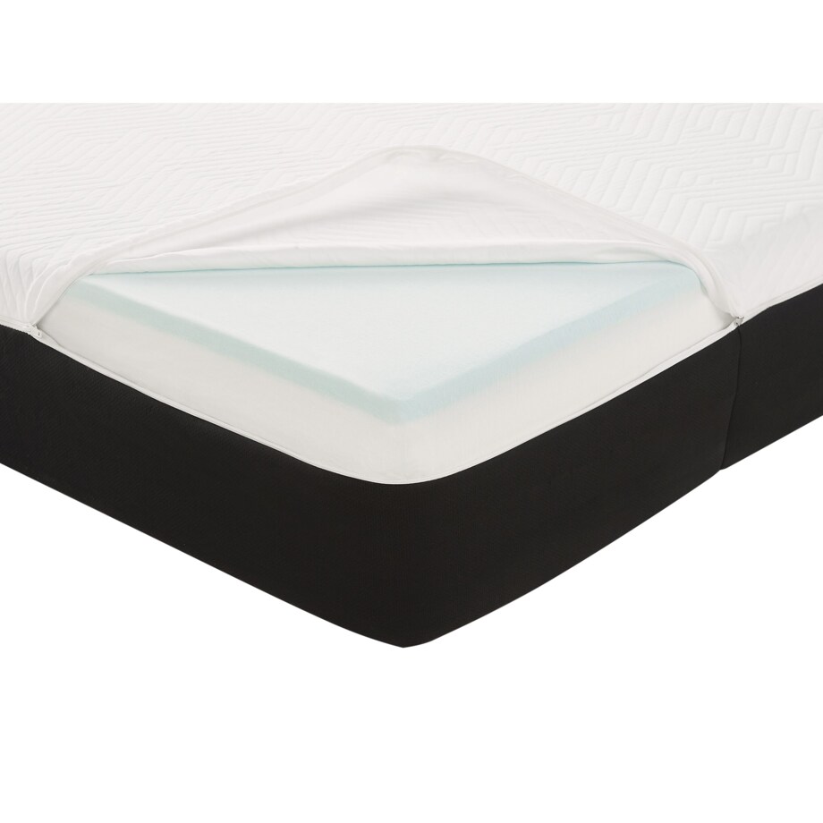 Materac piankowo-żelowy zdejmowany pokrowiec 90 x 200 cm twardy SPONGY
