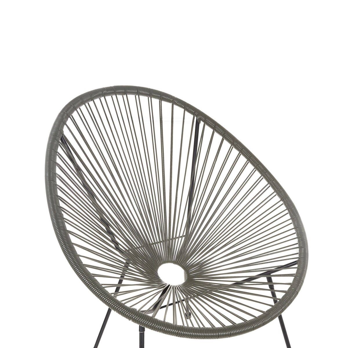 Zestaw 2 krzeseł z technorattanu szary ACAPULCO II