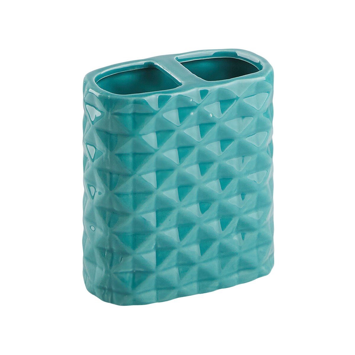 Zestaw akcesoriów łazienkowych 4 elementy GUATIRE Ceramika Turkusowy