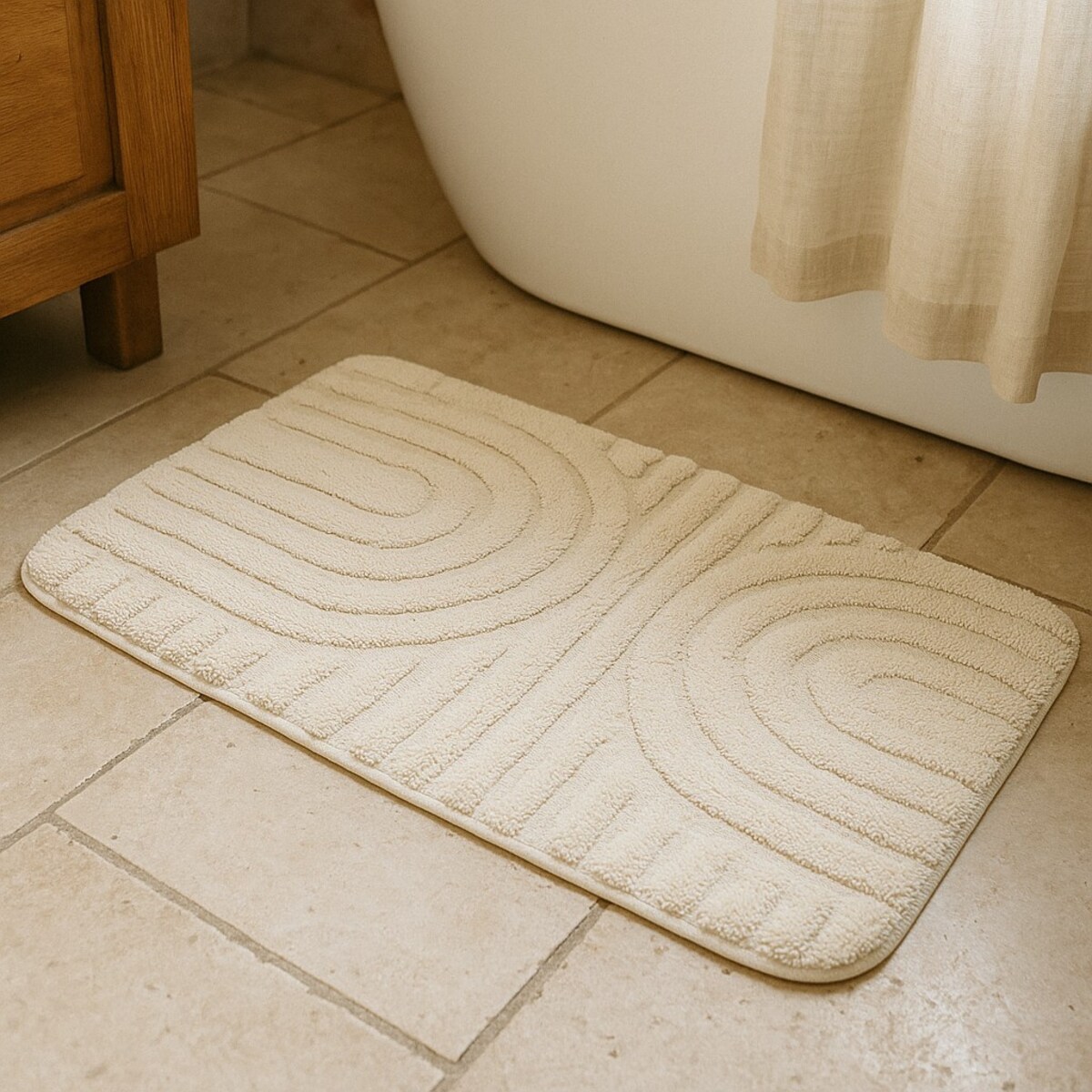 Dywanik łazienkowy JEV, mikrofibra, 45 x 70 cm