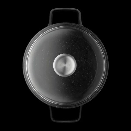 Garnek aluminiowy z pokrywką GEM 20cm z pełnym dnem na indukcję BergHOFF